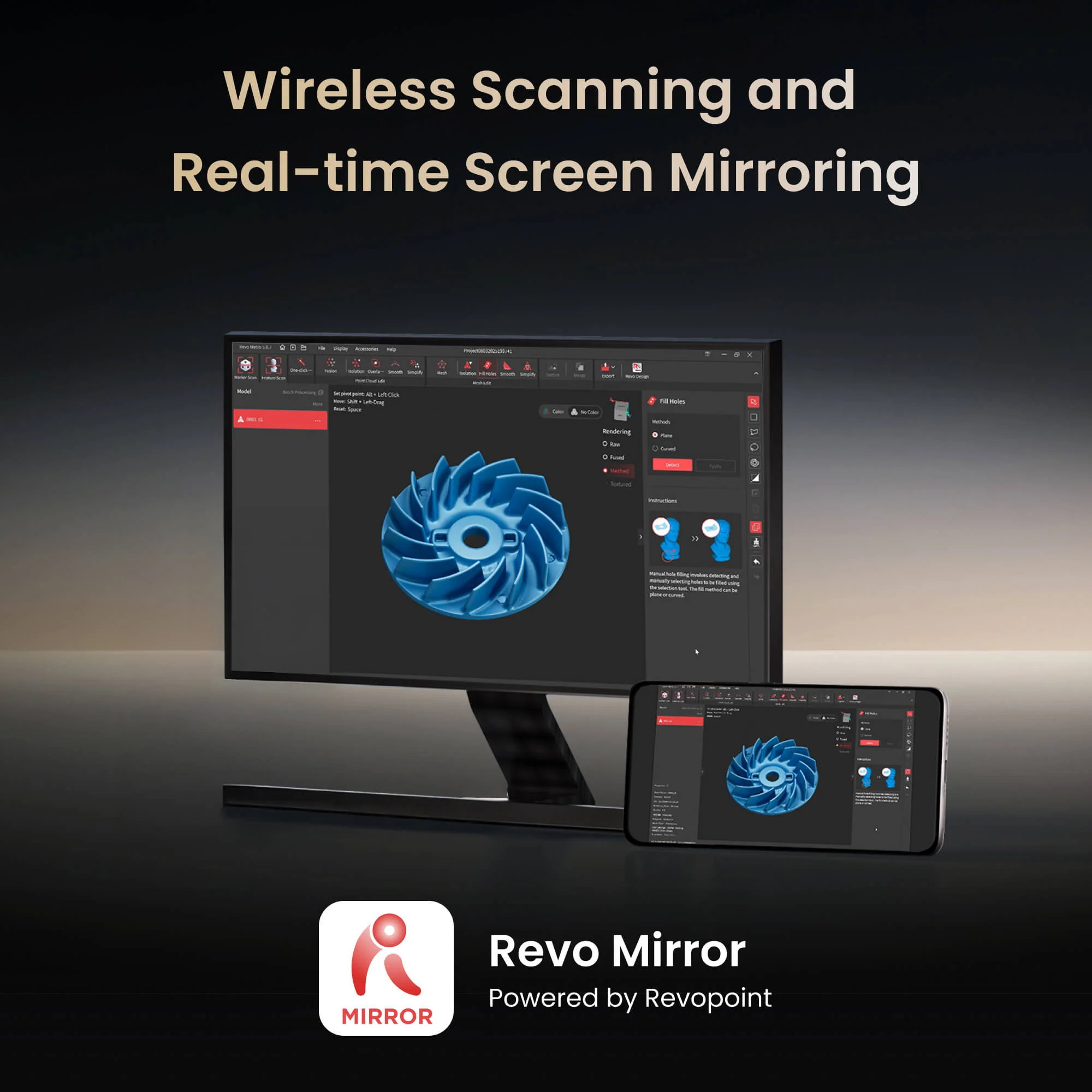 Revopoint MetroY Ultra: High-Performance Wireless 3D Scanner for Small to Medium Workpieces - Image 19